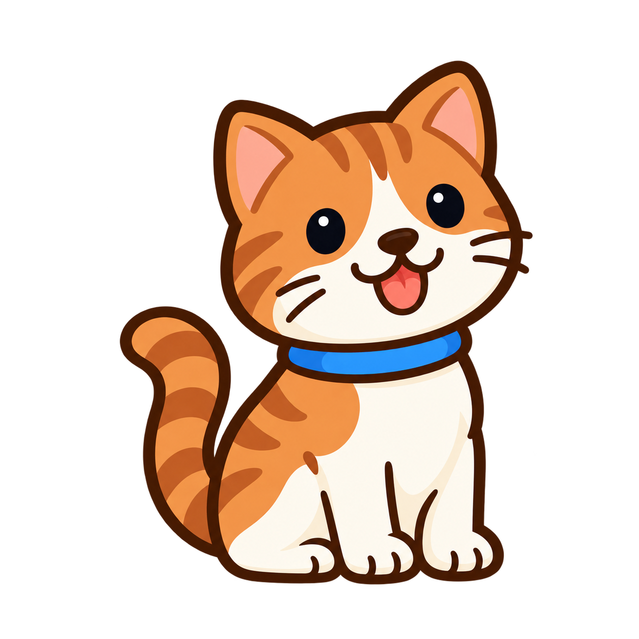 A friendly cat